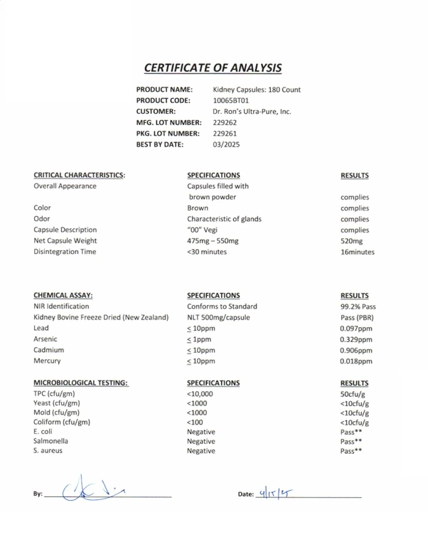 Kidney CoA 2025